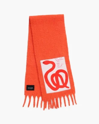 David Shrigley X Marc Jacobs スネーク ウール スカーフ