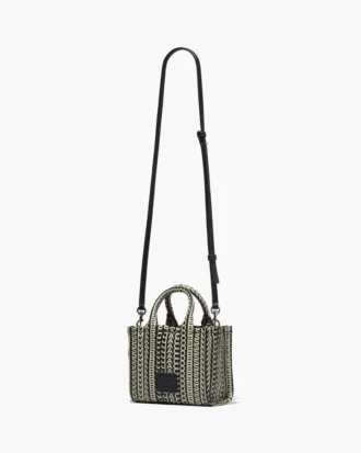 Monogram レザー クロスボディ Tote Bag
