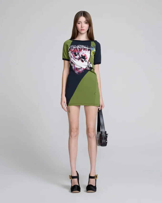 ツイストTシャツドレス