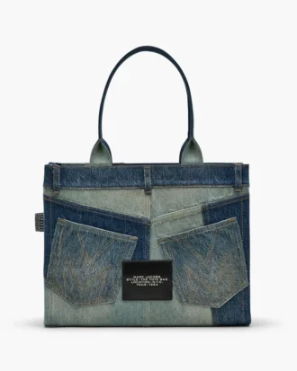 デコンストラクテッドデニム ラージTote Bag